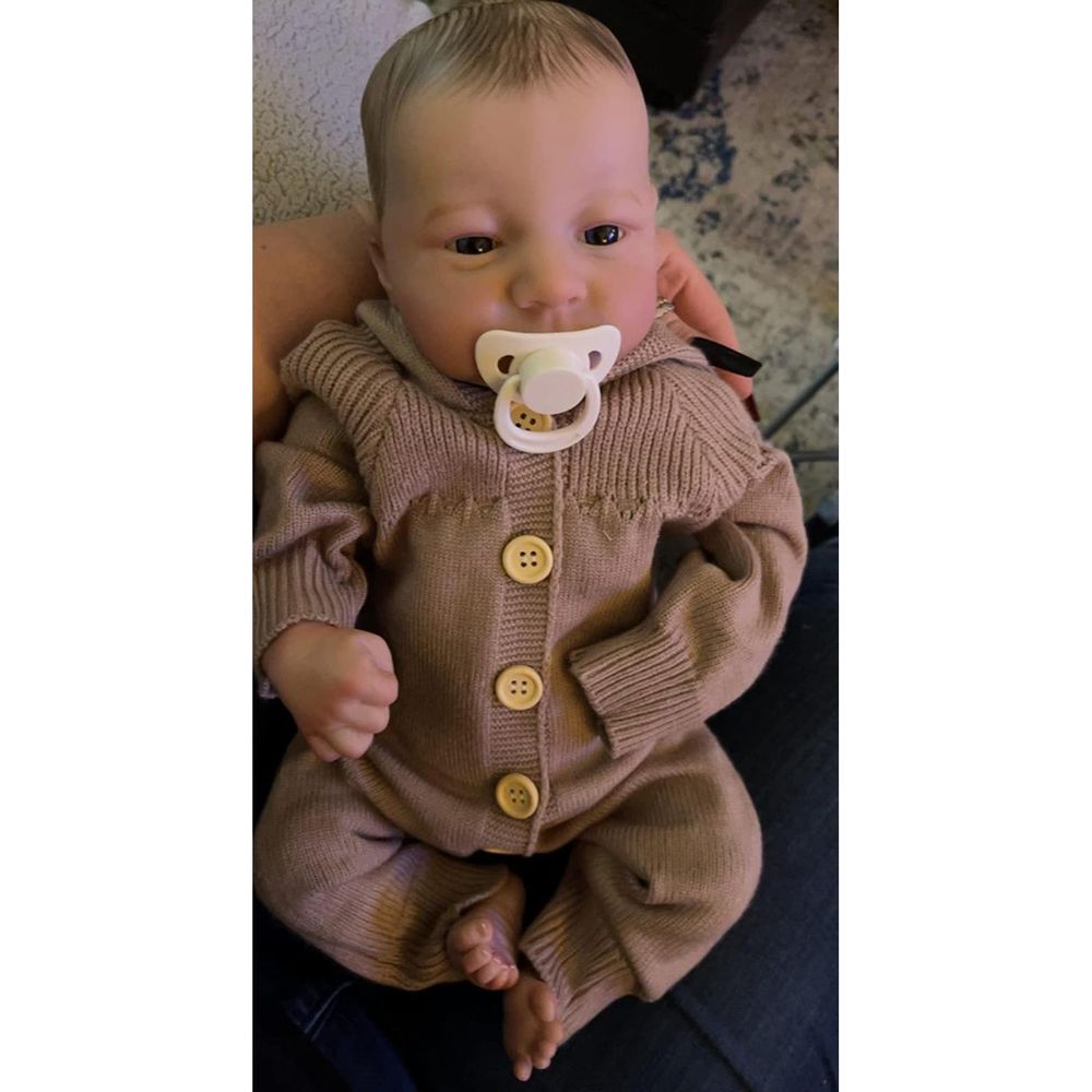 Reborn Realistic Silicone Newborn Premie Baby Doll Toy Birthday Gift 19 Inch